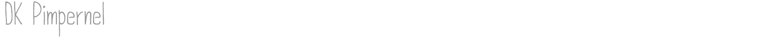 DK Pimpernel font preview